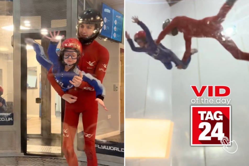 Viral Video of the Day for March 14, 2026: Mom loses it at daughter's hilarious indoor skydiving fail