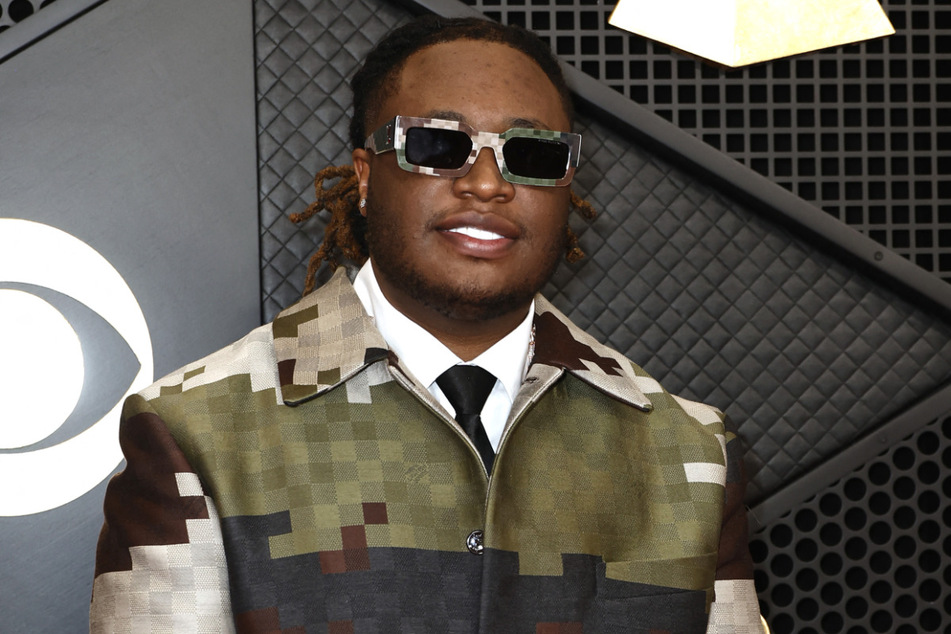 Tay Keith attends the 66th Grammy Awards at Crypto.com Arena on February 4, 2024.