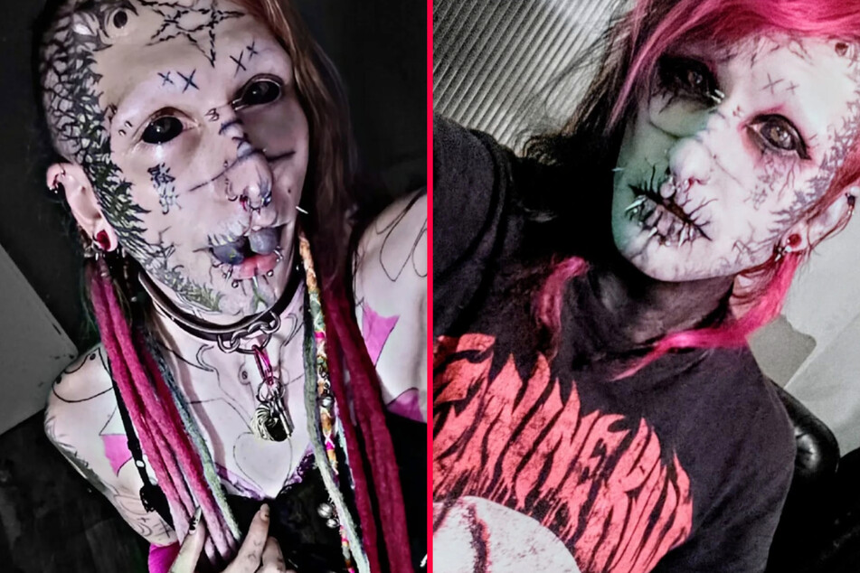 Extreme piercing and tattoo enthusiast removes finger to transform into cyber goth