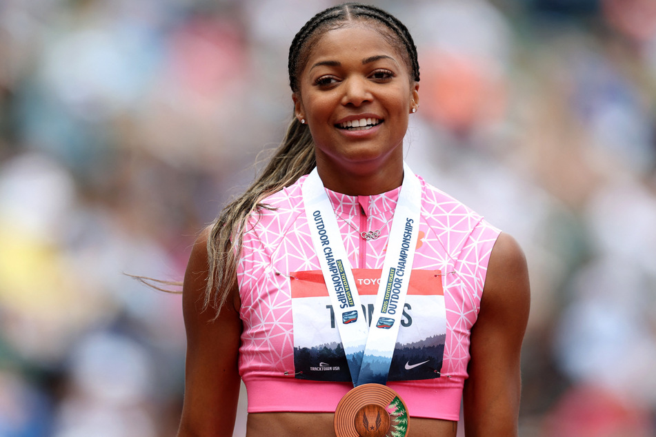 US Olympic 200m champion Gabby Thomas participated in this year's Grand Slam Track event.