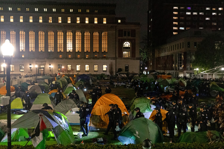 Student demonstrators say they will not stop until Columbia divests its financial holdings in Israeli companies that profit from the oppression of Palestinians.