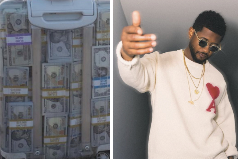 Usher caught making it rain with fake dollar bills in a strip club
