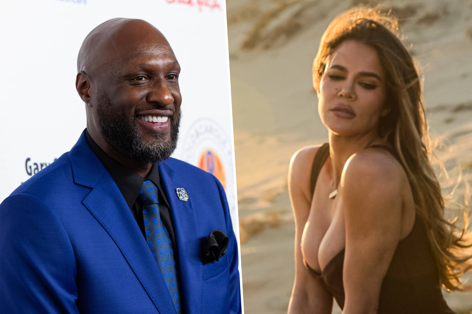 Khloé Kardashian (r.) spilled how her ex-husband, Lamar Odom, swept her off her feet as she got candid about the state of her dating life.