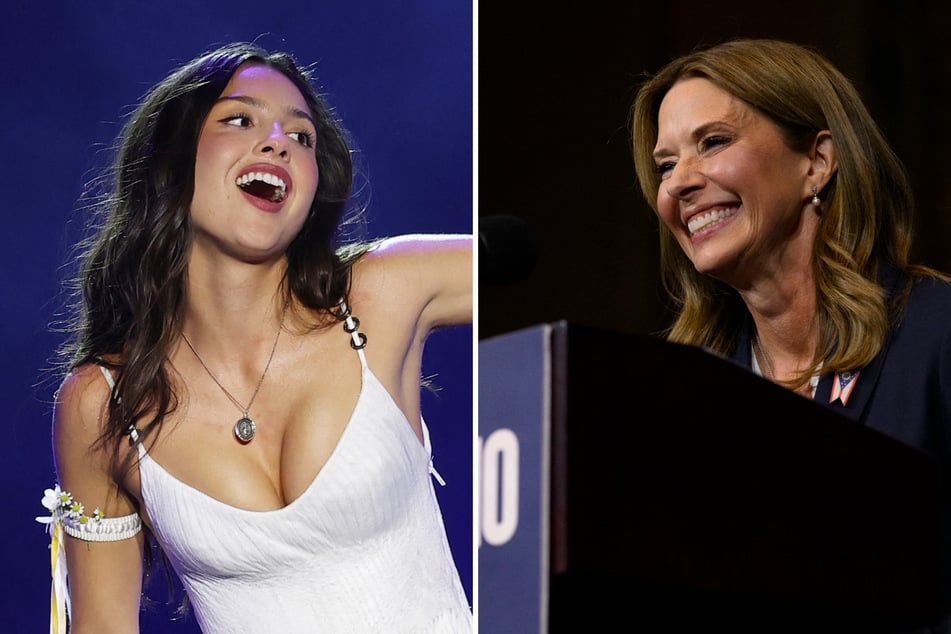 Olivia Rodrigo (l.) publicly backed Dr. Amy Acton, a Democratic gubernatorial candidate in Ohio, during her latest stops on her Unraveled Tour.
