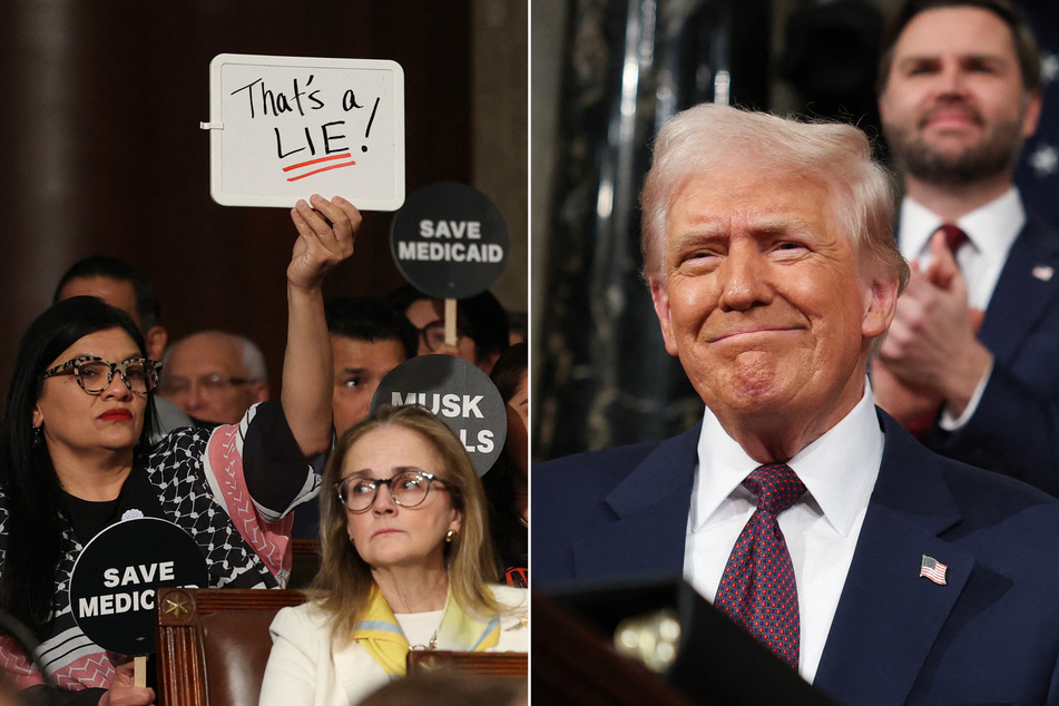 Trump touts "unstoppable" American Dream as Democrats push back at Congress address
