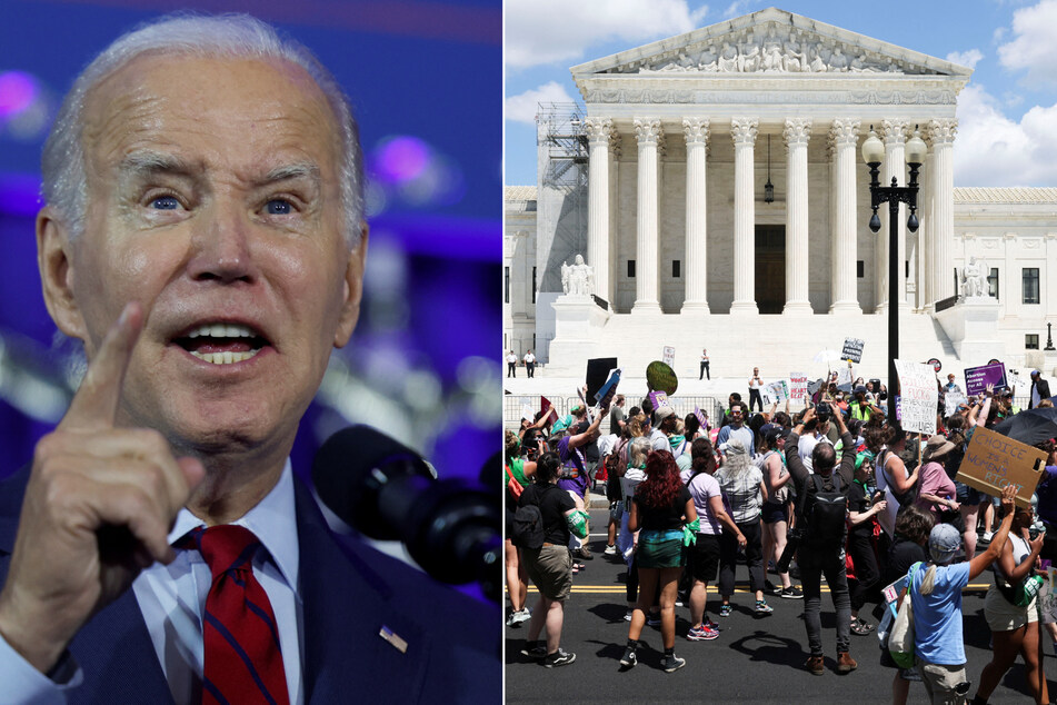 US President Joe Biden affirmed his support for reproductive freedom on the one-year anniversary of the Supreme Court's decision to overturn Roe v. Wade.