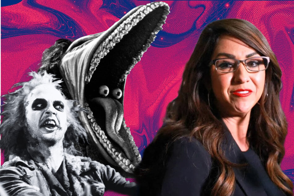 Characters from the 1988 film Beetlejuice (l) and MAGA Congresswoman Lauren Boebert. A new political attack ad targeting Colorado Congresswoman Lauren Boebert has revived her infamous Beetlejuice scandal amid her bid for reelection.