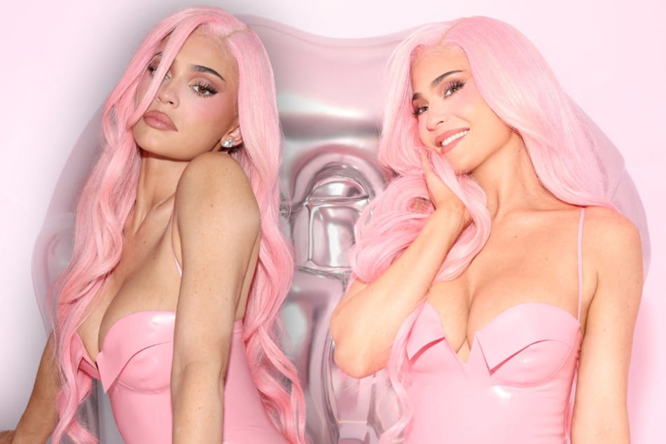 Kylie Jenner celebrates 10 years of her beauty empire in bubblegum pink look