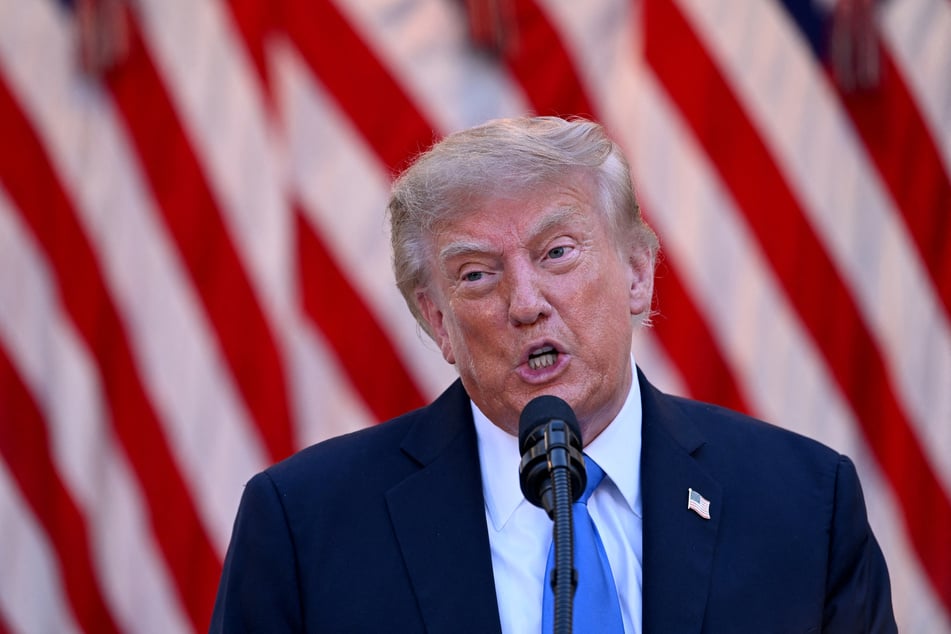 President Donald Trump said US forces staged a "very heavy attack" on Iranian targets overnight.