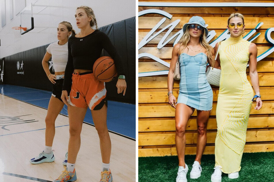 The Cavinder twins have officially made the switch from Texas to Florida as they prepare to play in their final season of NCAA hoops for Miami.