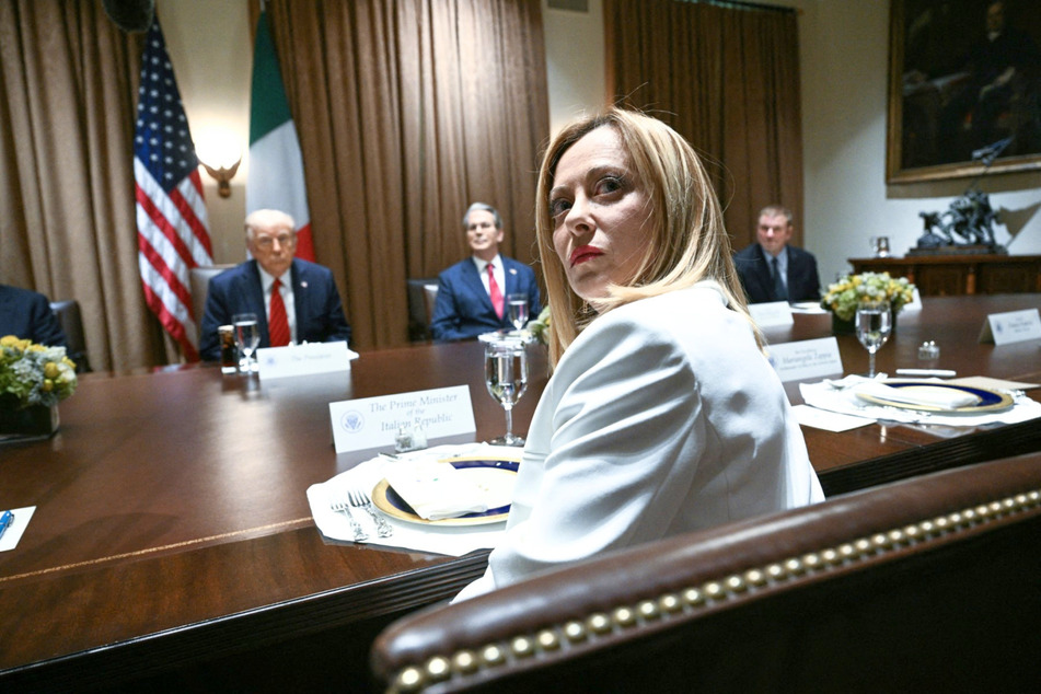 Prime Minister Giorgia Meloni (pictured) recently responded after President Donald Trump claimed she "begged" him for a photo during the G7 summit in France.