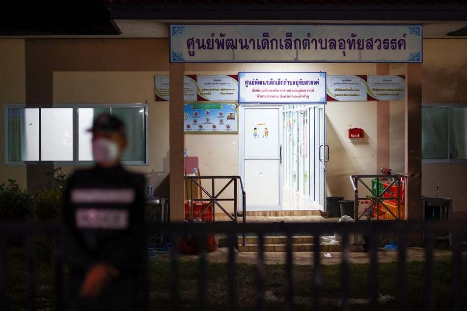 A Thai day care center was shot up by a former police officer on Thursday.