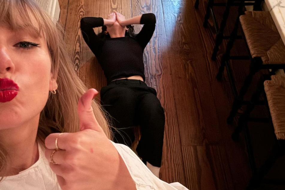 Gracie Abrams paid tribute to Taylor Swift (l) by sharing new photos with the pop star.