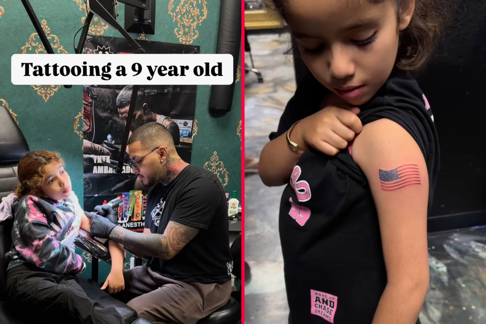 Arizona tattoo artist under fire for inking nine-year-old who asked for Trump design