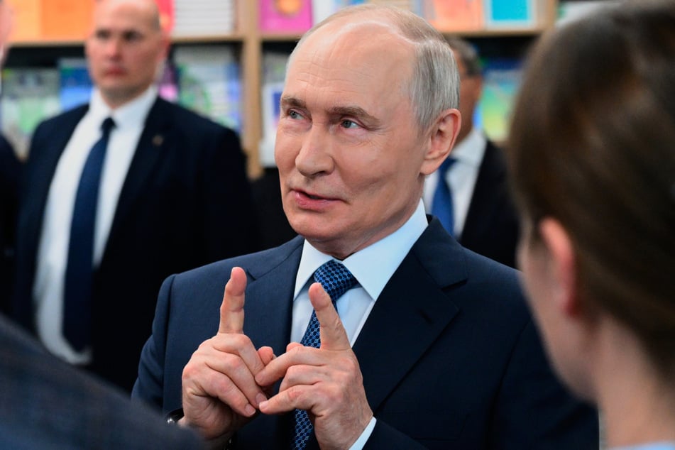 If the schedule of Russian President Vladimir Putin (pictured) permits, a meeting with Kanye West could take place.