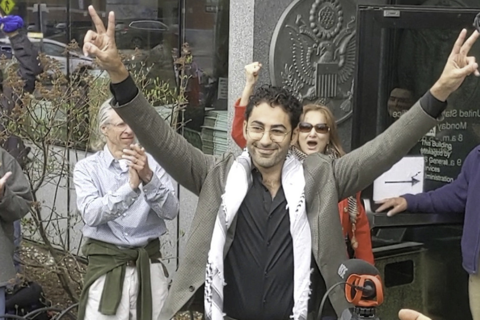 Mohsen Mahdawi: Recently released Palestinian Columbia student helps launch immigrant legal defense fund