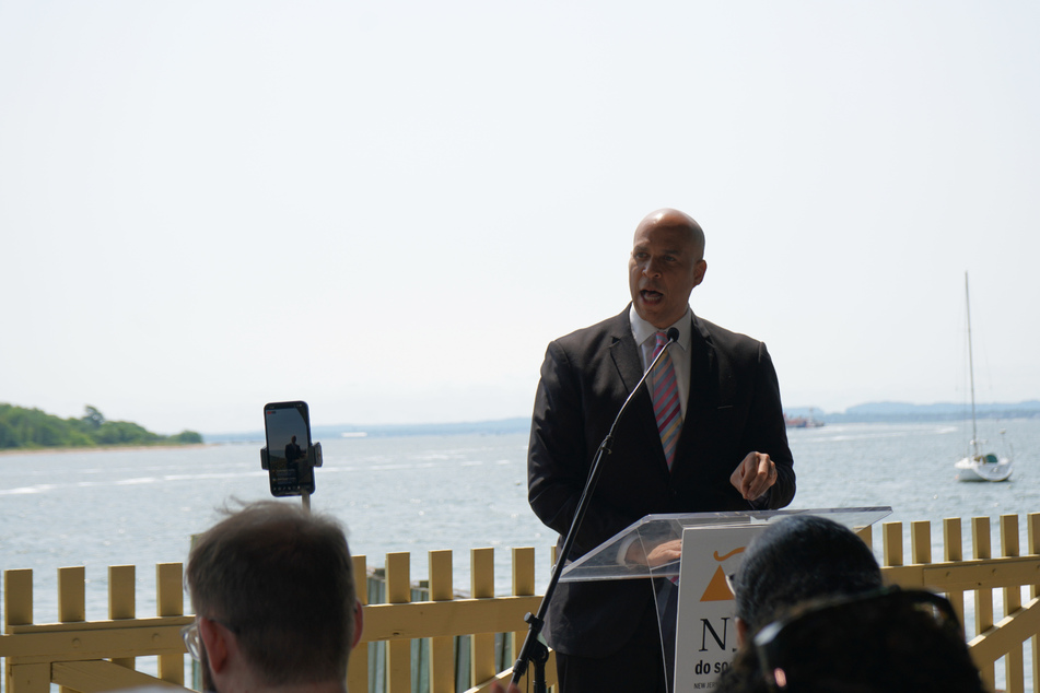 New Jersey Senator Cory Booker speaking on his support of the Reparations Council.