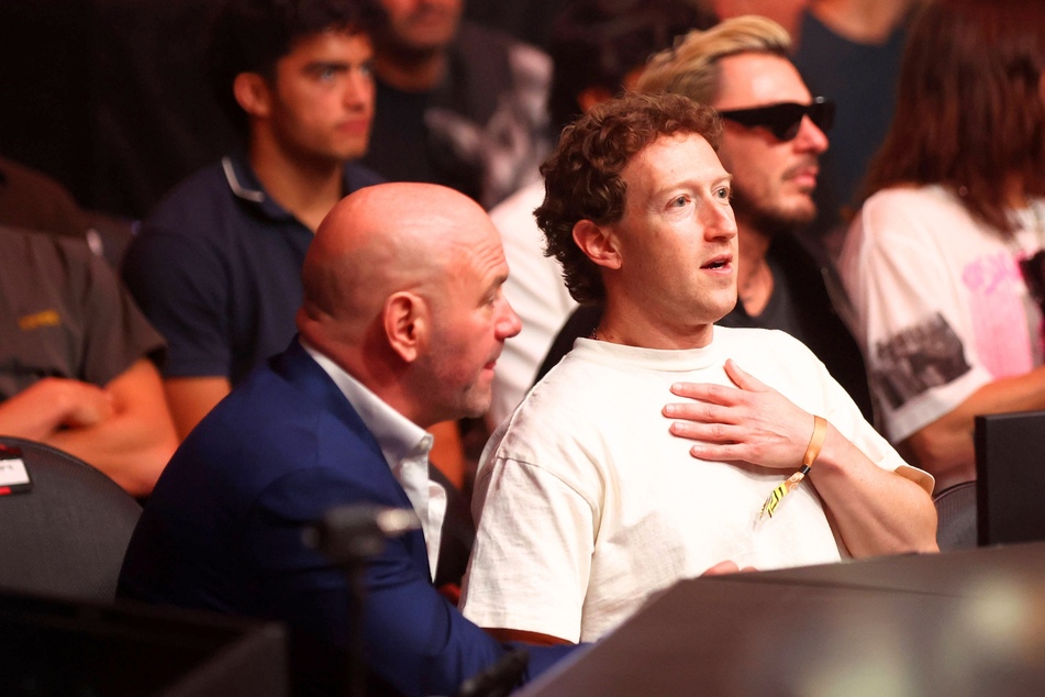Meta CEO Mark Zuckerberg (r.) just got closer to Donald Trump's inner circle by signing a new partnership deal with the Ultimate Fighting Championship.