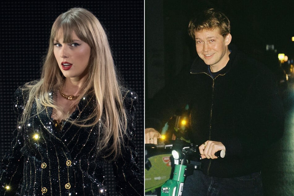 Fans of Taylor Swift (l) targeted her ex-boyfriend Joe Alwyn's costar after she posted a photo of him shortly after his split from Swift.