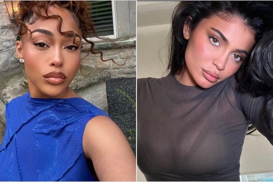 Kylie Jenner shared that she and Jordyn Woods (l.) have a "healthy" distance in their relationship after their falling out.