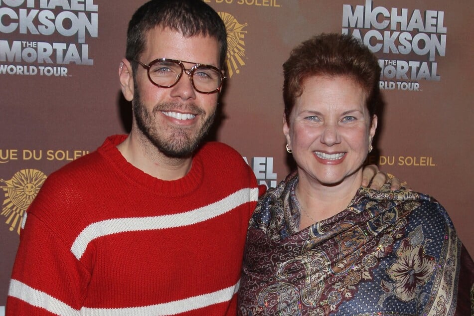 Perez Hilton's mom, Teresita Lavandeira (r), is stepping up for the blogger's three kids after he was hospitalized last Tuesday. 