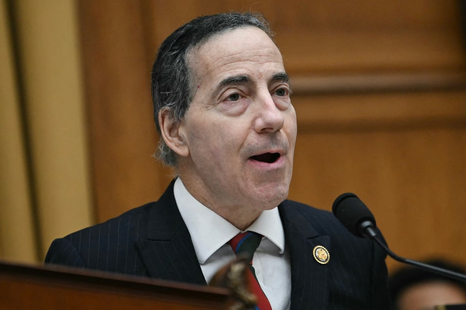 Representative Jamie Raskin delivers his opening remarks at a House Judiciary Committee hearing on Capitol Hill in Washington, DC on February 11. Raskin accused the DOJ of a cover-up as Democrats demanded a special counsel to probe President Trump's ties to Jeffrey Epstein.