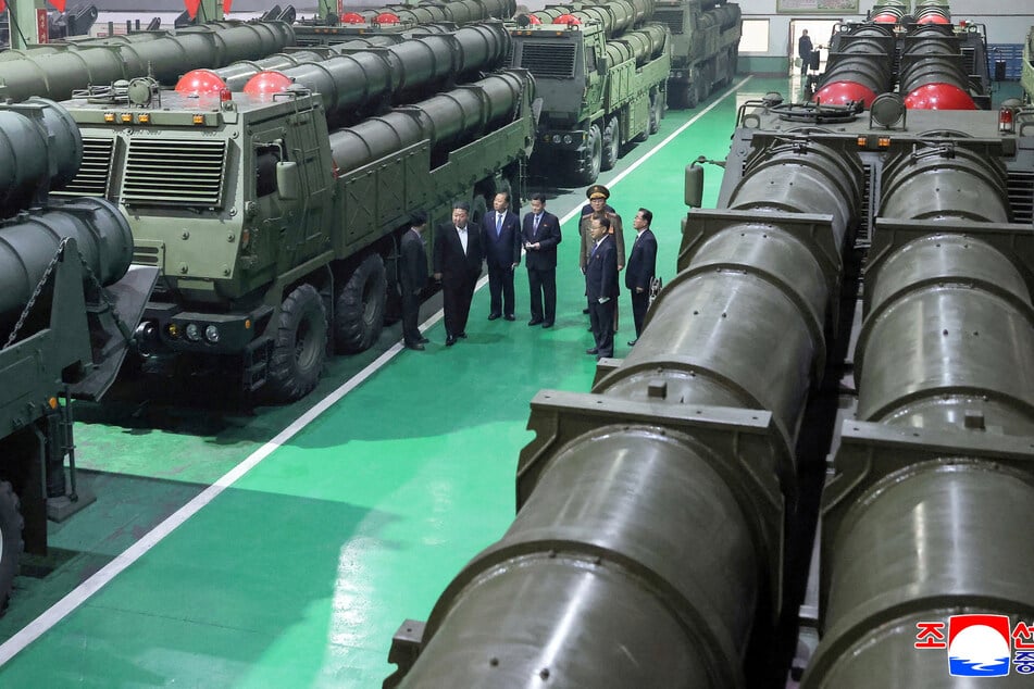 North Korean leader Kim Jong-un boasted about a new type of multiple rocket launcher that would be able to "annihilate" his country's enemies.