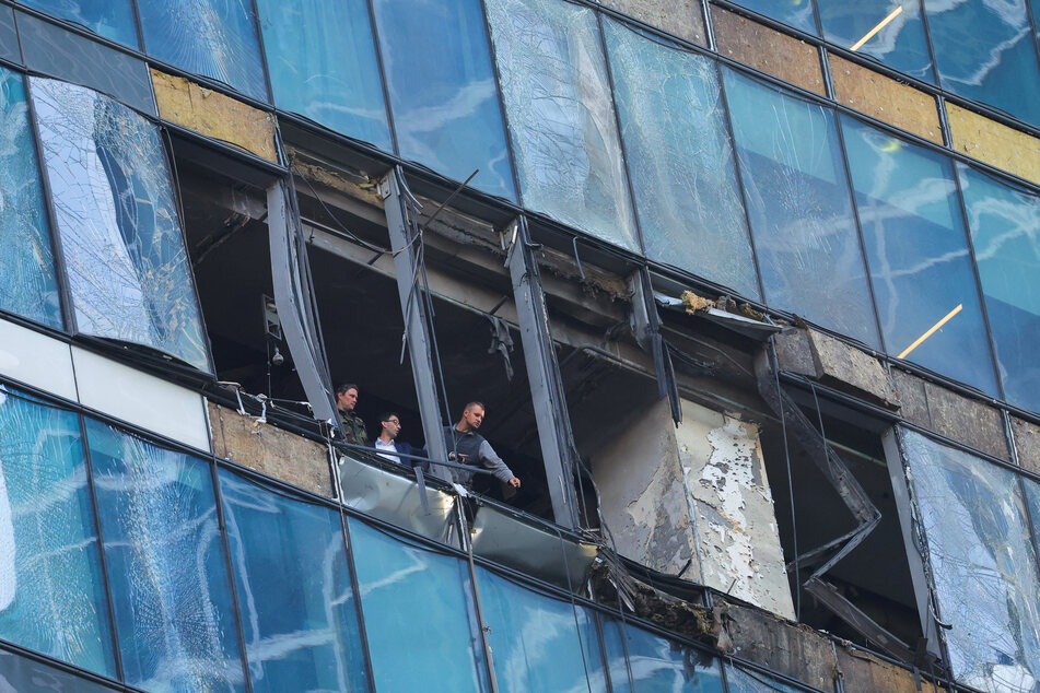 Moscow's business district was attacked by Russian drones for the second time in three days.