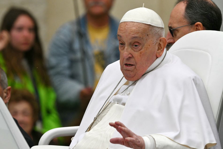 Pope Francis wished the world a "Happy Easter" and watched on as his annual speech was given on his behalf.
