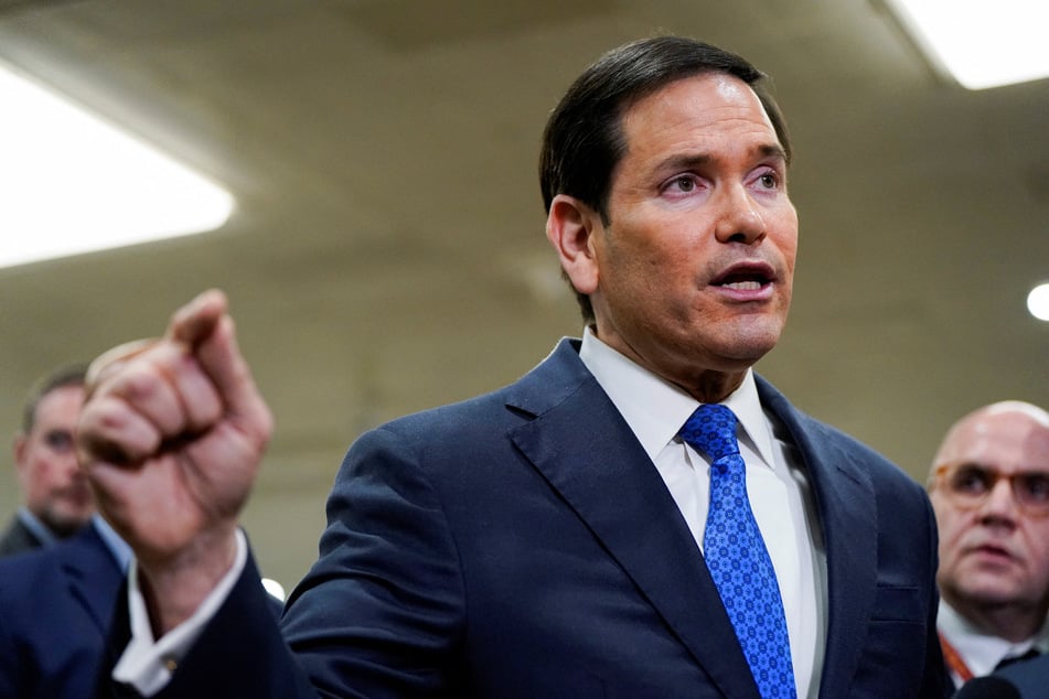Secretary of State Marco Rubio speaks to reporters, on the day of classified briefings for the full US Senate and House of Representatives on the situation in Iran, on March 3, 2026.