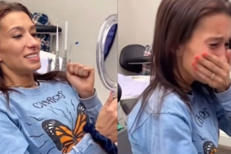 Brittany Negler (29) was completely overwhelmed by the results of the procedure.