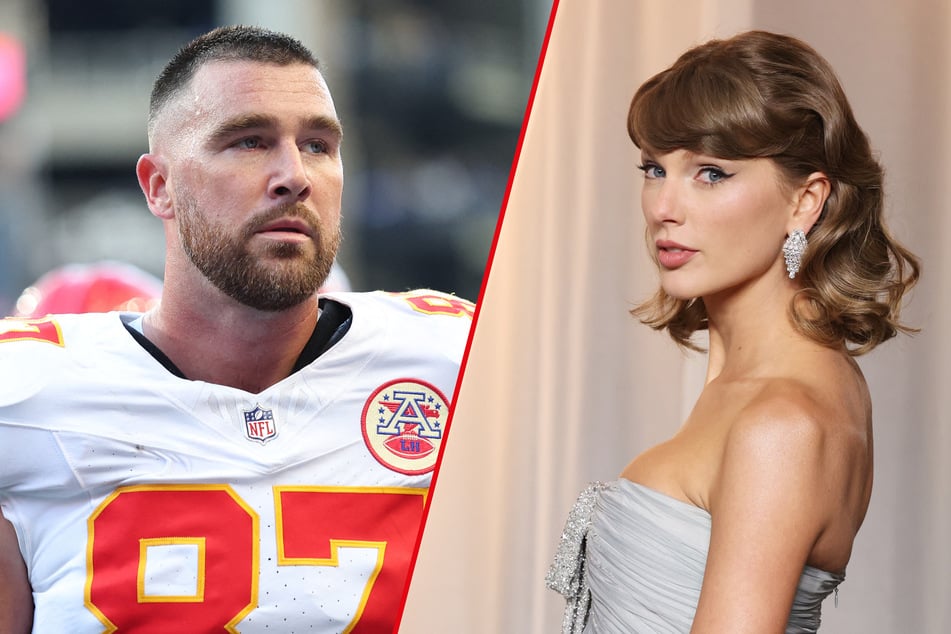 Travis Kelce (l.) and the Kansas City Chiefs faced some Taylor Swift-inspired trolling after the Seattle Seahawks handed them their first loss of the season.