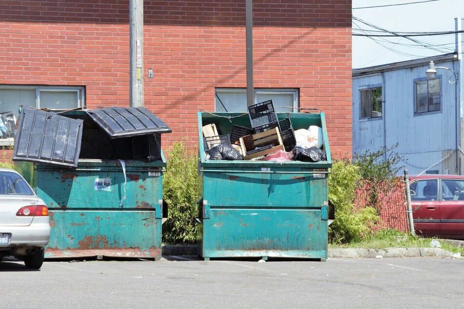 A New Hampshire fell into a dumpster and was picked up by a garbage truck, but thankfully only suffered minor injuries.