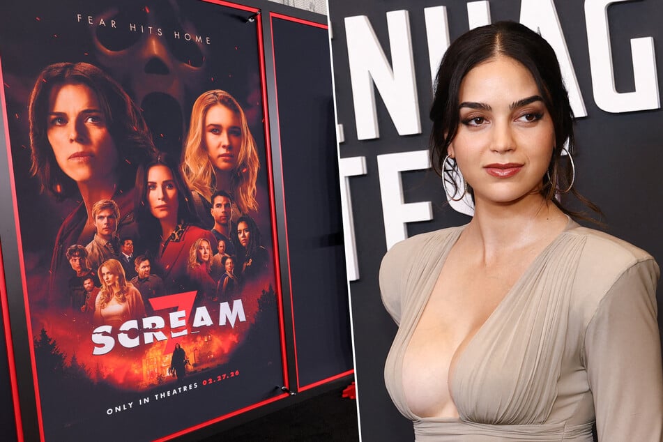 The Los Angeles premiere of Scream 7 drew protests over the firing of lead star Melissa Barrera, who was dropped over posts condemning Israel's assault in Gaza.