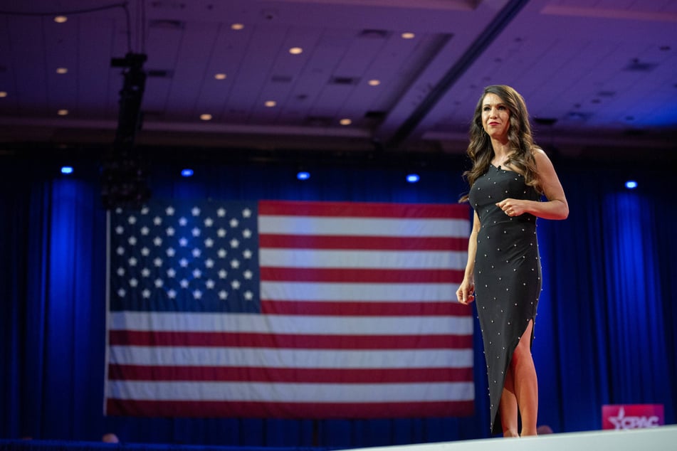 Congresswoman Lauren Boebert speaking at CPAC on March 4th, 2023.