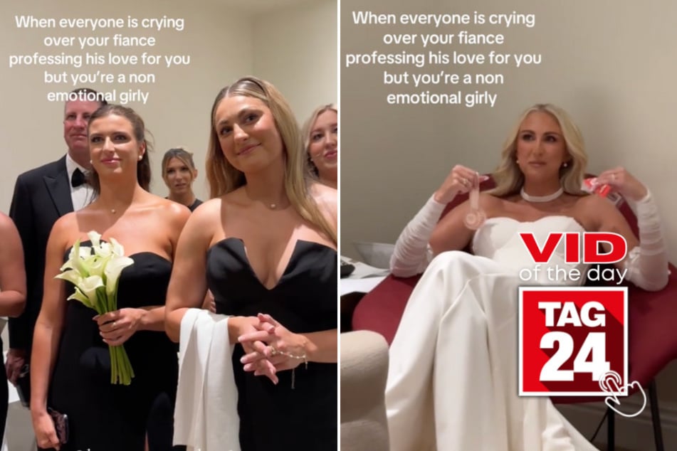 Viral Video of the Day for December 10, 2024: Groom's heartfelt speech gets unexpected interruption by iconic bride