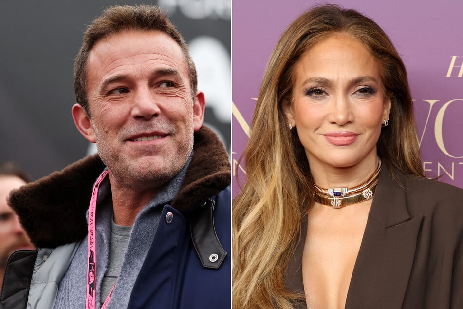 Ben Affleck (l.) and Jennifer Lopez are keeping their families close, despite their divorce, as the exes were spotted on a Christmas shopping trip with Ben's son.