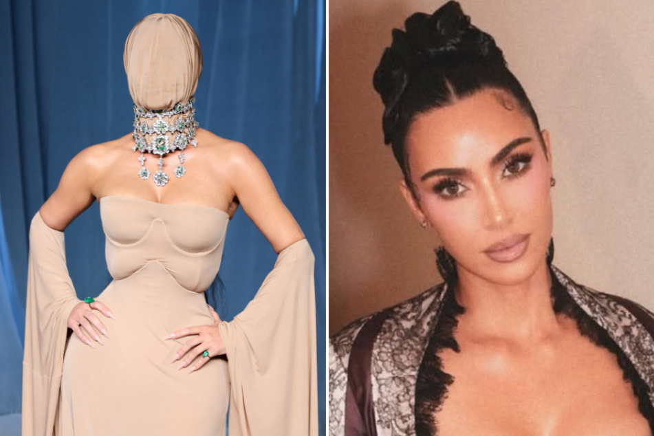 Kim Kardashian stuns – and confuses! – with full face covering on red carpet
