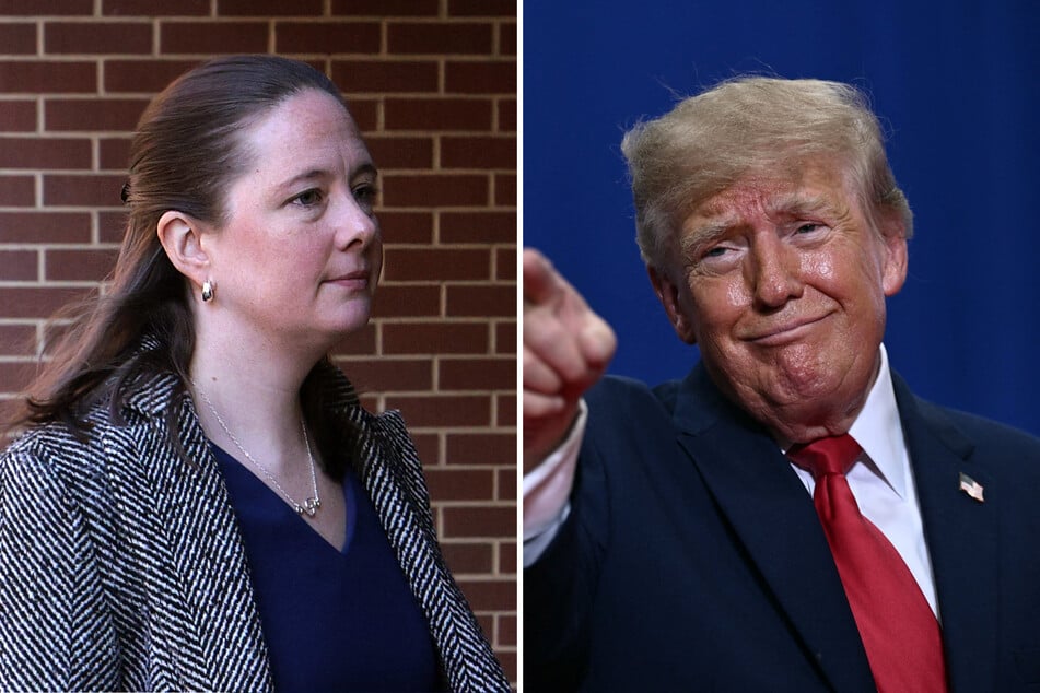 A judge has found President Donald Trump's abrupt firing of federal prosecutor Maurene Comey (l.) to be unlawful.