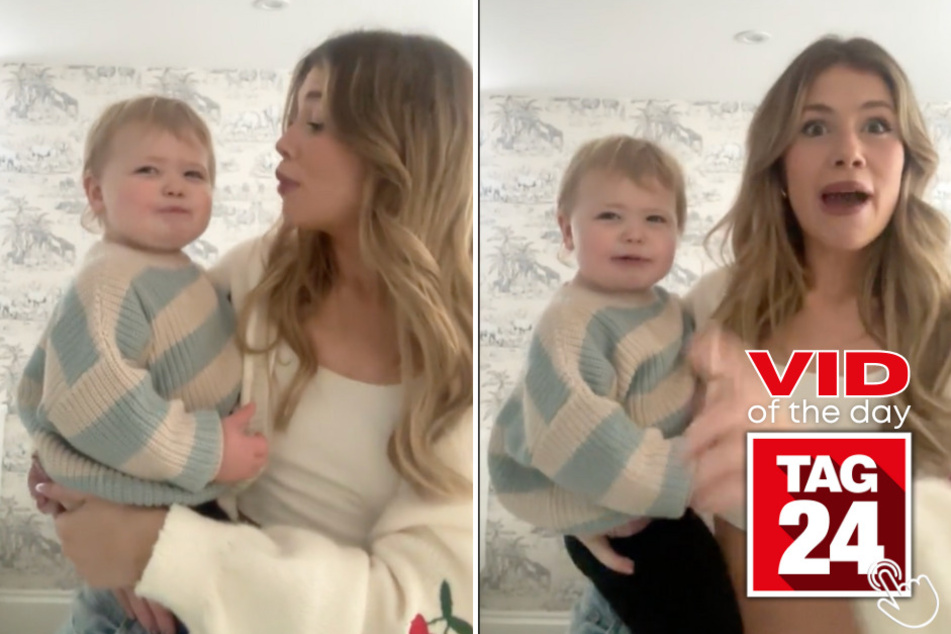 Today's Viral Video of the Day features a mom and son with the cutest bath time routine ever!