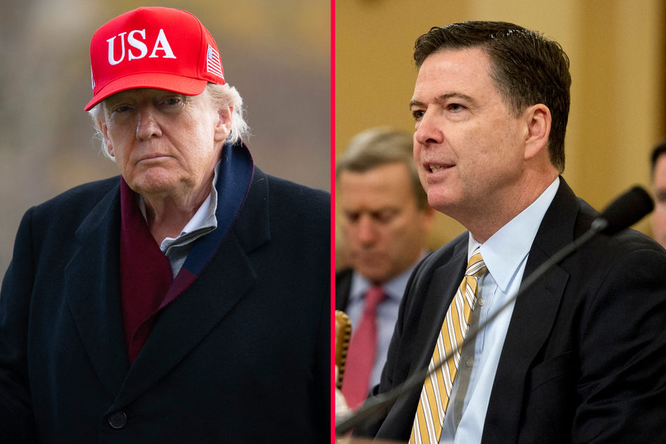 Former FBI Director James Comey (r.) slammed President Donald Trump mere hours after his case was dismissed by a federal judge.