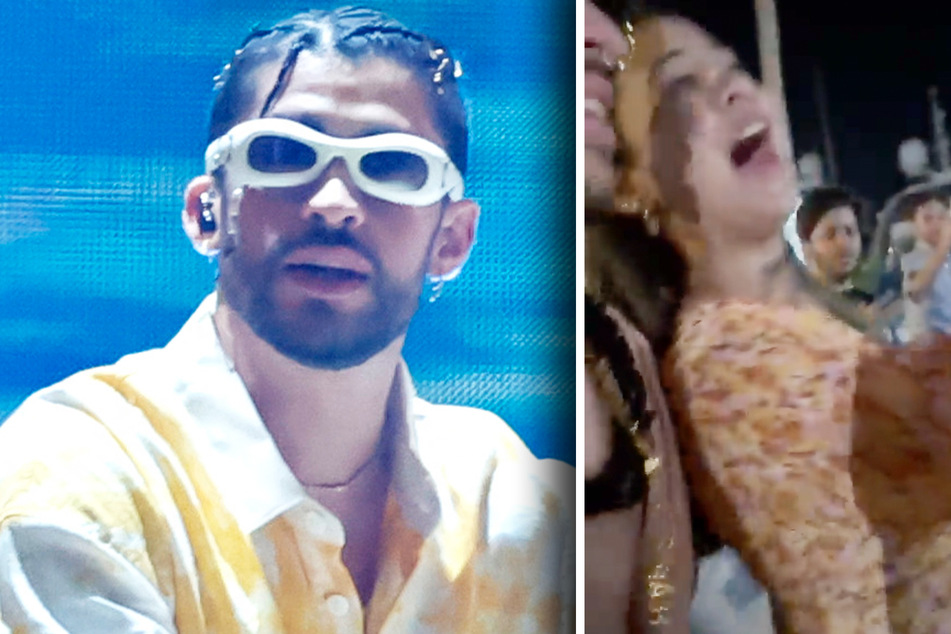 Bad Bunny shamelessly tosses fan's cell phone in the water – and stands by it