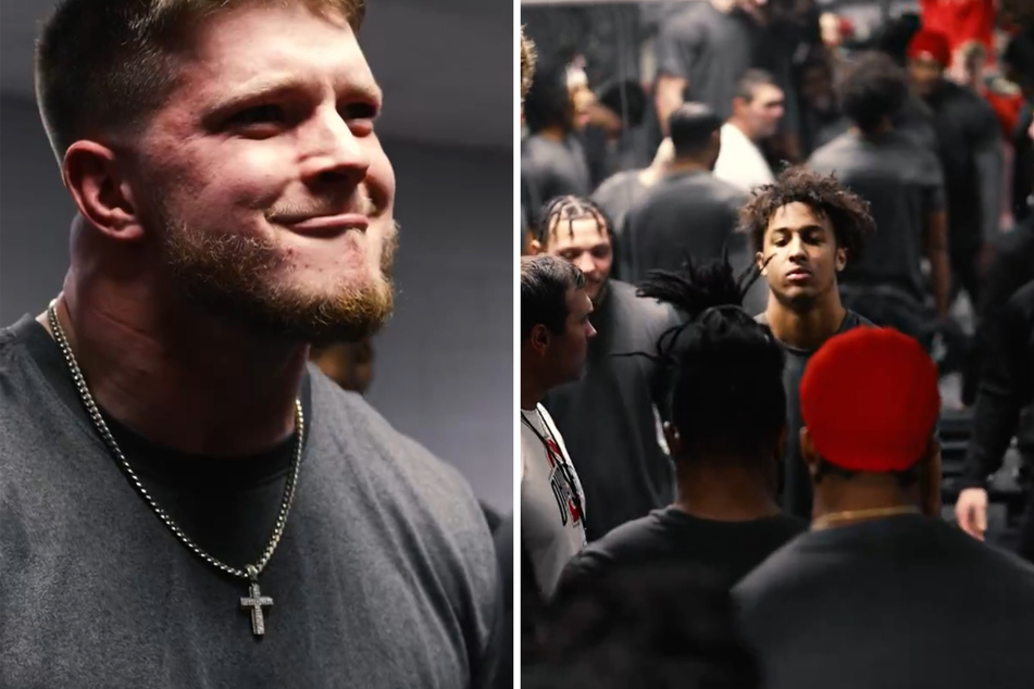 Ohio State players now seem to follow an Urban Meyer-era tradition where they must "earn" the right to wear shirts featuring the iconic Ohio State logo.