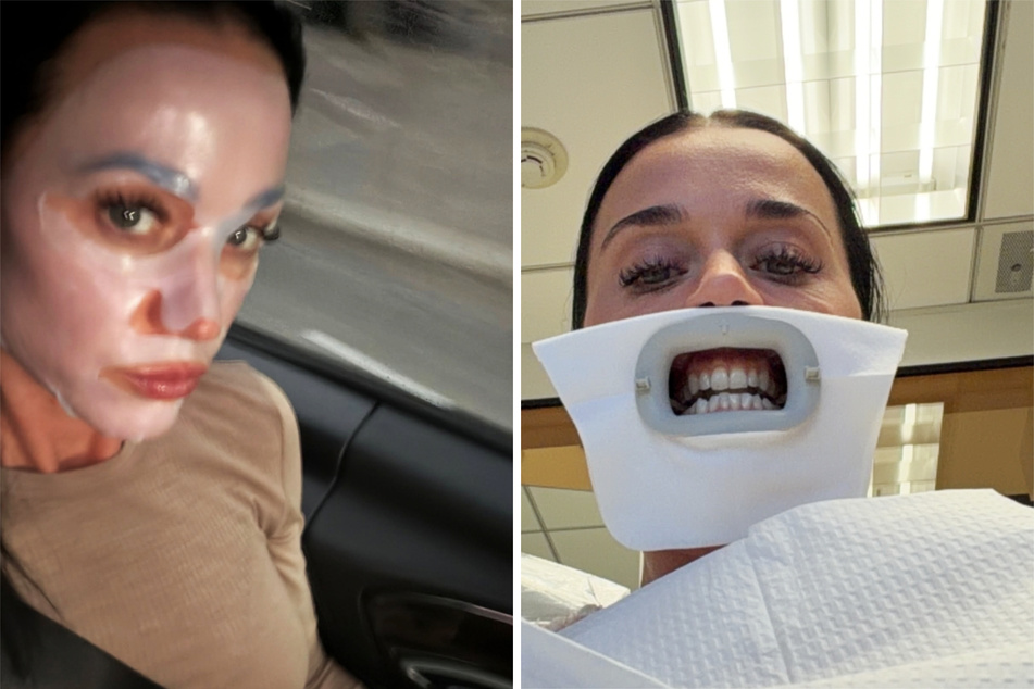 Whether with a beauty mask in the car or a quick selfie before dental treatment, Katy is always up for a bit of fun.