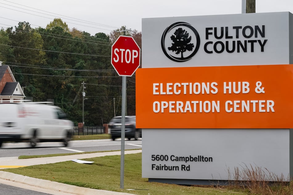 FBI agents conducted a search on Wednesday at an election facility in Fulton County, Georgia.