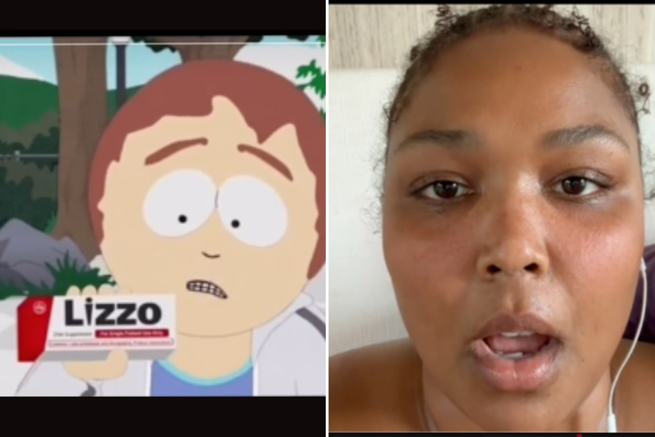 Lizzo took to social media to share her live reactions to her mention on South Park.