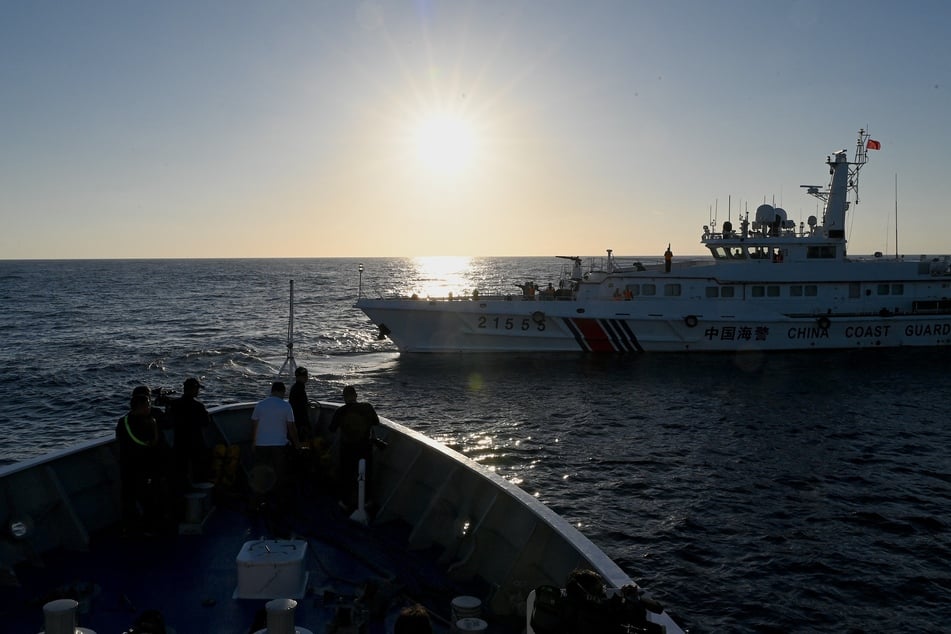 Chinese coast guard and Filipino Navy vessels continue to confront one another in the South China Sea, especially around the Second Thomas Shoal.