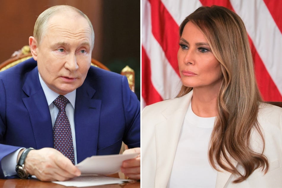 President Donald Trump reportedly hand-delivered a letter from his wife Melania Trump (r.) to Russian President Vladimir Putin (l.) during their recent meeting.