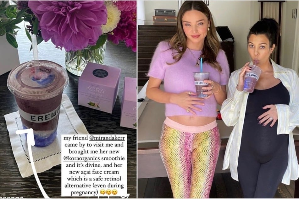 Kourtney Kardashian gets a sweet visit from Miranda Kerr amid their pregnancies
