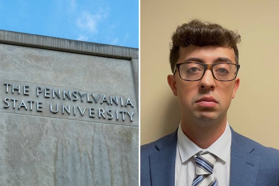14 people, including alleged ringleader Agostino Abbatiello (r), have been charged in connection with cocaine trafficking at Penn State.